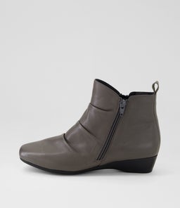 Romans Dark Grey Leather Ankle Boots Romans Dark Grey Leather Ankle Boots