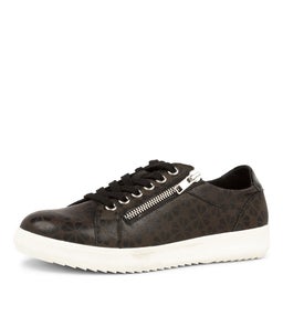 ZOOESY SU BLACK WHITE SOLE LEATHER PATENT