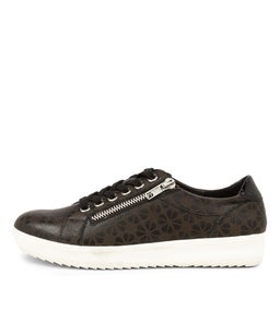 ZOOESY SU BLACK WHITE SOLE LEATHER PATENT