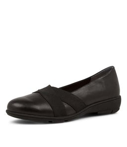 QLLIE SU BLACK LEATHER ELASTIC