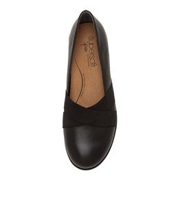 QLLIE SU BLACK LEATHER ELASTIC