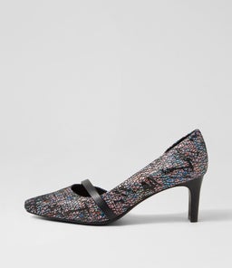 NARDA2 SU VIVID JAZZ BLACK SUEDE LEATHER