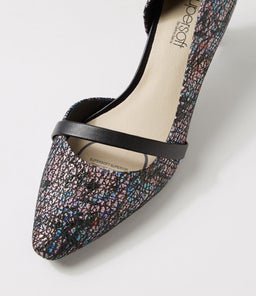 NARDA2 SU VIVID JAZZ BLACK SUEDE LEATHER