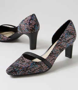 NARDA2 SU VIVID JAZZ BLACK SUEDE LEATHER