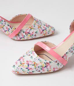 NARDA2 SU WHITE MEADOW FUCHSIA PATENT LEATHER
