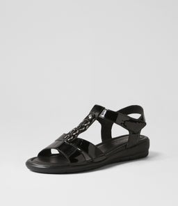 FRANKIE2 SU BLACK PATENT LEATHER