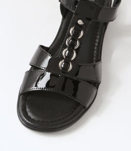 FRANKIE2 SU BLACK PATENT LEATHER