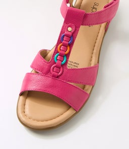 FRANKIE2 SU FUCHSIA VIBRANT TRIM LEATHER