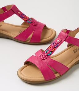 FRANKIE2 SU FUCHSIA VIBRANT TRIM LEATHER