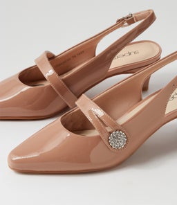LISSHLE2 SU BISCUIT COVERED HEEL PATENT LEATHER