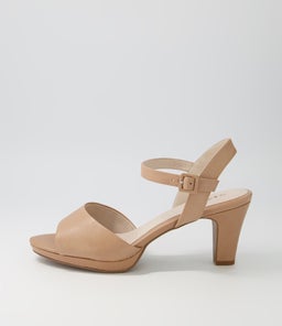 SUPER SU DK NUDE COVERED HEEL LEATHER