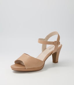 SUPER SU DK NUDE COVERED HEEL LEATHER