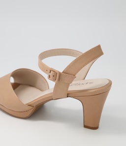 SUPER SU DK NUDE COVERED HEEL LEATHER