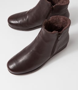 MARRYS SU DK BROWN LEATHER