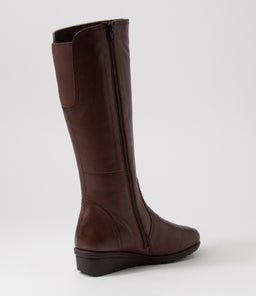 LYNIA SU DK BROWN LEATHER
