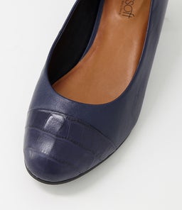 MASS SU NAVY NAVY CROC LEATHER