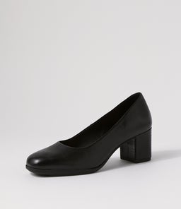 VOLUME SU BLACK BLACK HEEL LEATHER