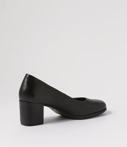 VOLUME SU BLACK BLACK HEEL LEATHER