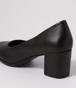 VOLUME SU BLACK BLACK HEEL LEATHER