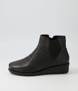 Marcei Black Leather Ankle Boots Marcei Black Leather Ankle Boots