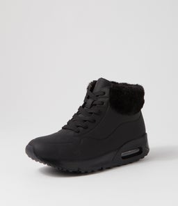 LARRINA SU BLACK BLACK SOLE SMOOTH FUR