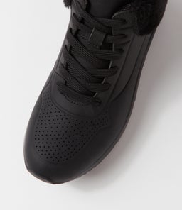 LARRINA SU BLACK BLACK SOLE SMOOTH FUR