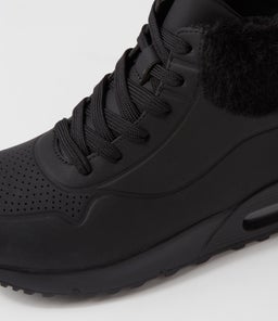 LARRINA SU BLACK BLACK SOLE SMOOTH FUR