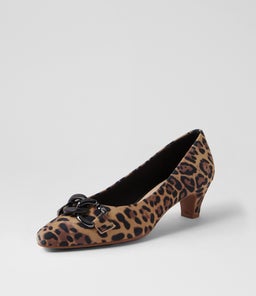 LOVELY SU TAN LEOPARD SUEDE