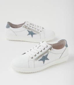 ZINGS SU JEANS WHITE LEATHER