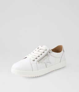 ZINGS SU WHITE SILVER LEATHER