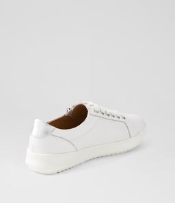 ZINGS SU WHITE SILVER LEATHER