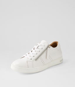CHAZ SU WHITE WHITE SOLE LEATHER