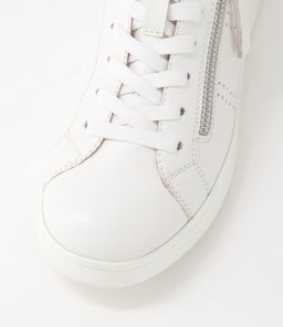 CHAZ SU WHITE WHITE SOLE LEATHER