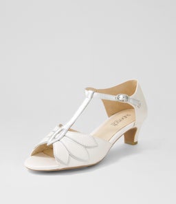 DONNAS SU WHITE PEARL SILVER LEATHER