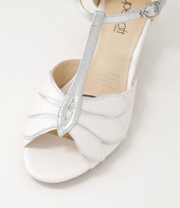 DONNAS SU WHITE PEARL SILVER LEATHER