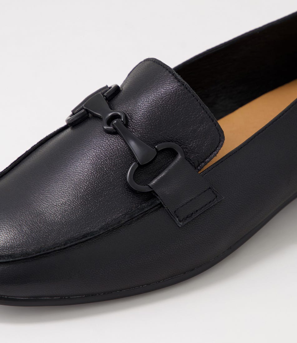 Jam Black Chain Leather Loafers | Shop Online at Williams