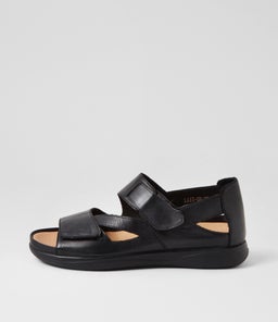 LAII SU BLACK BLACK SOLE LEATHER