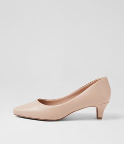 Lateley Nude Leather Heels Lateley Nude Leather Heels