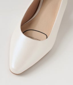 LISAS SU WHITE PEARL LEATHER