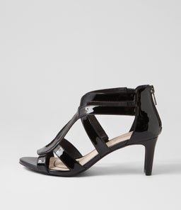 NASHIE SU BLACK BLACK HEEL PATENT LEATHER