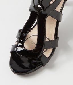 NASHIE SU BLACK BLACK HEEL PATENT LEATHER
