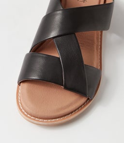 QUIETLY SU BLACK NATURAL HEEL LEATHER