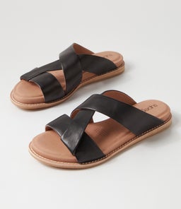 QUIETLY SU BLACK NATURAL HEEL LEATHER