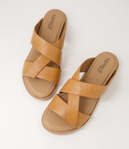 QUIETLY SU DK TAN LEATHER
