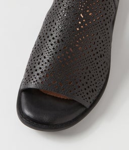 SOONER SU BLACK BLACK SOLE LEATHER