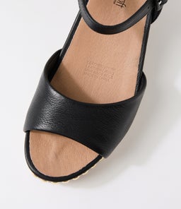 COUSIN SU BLACK JEWELLED ROPE LEATHER