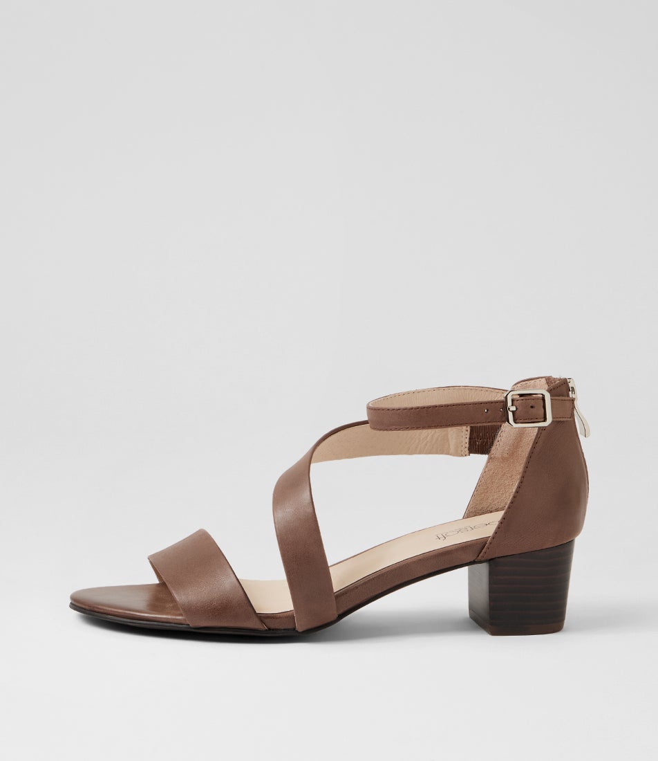 Caring Dark Brown Leather Sandals Caring Dark Brown Leather Sandals
