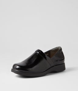 NEIGH SU BLACK PATENT LEATHER