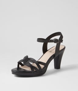 STARTS SU BLACK BLACK HEEL LEATHER