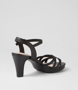 STARTS SU BLACK BLACK HEEL LEATHER